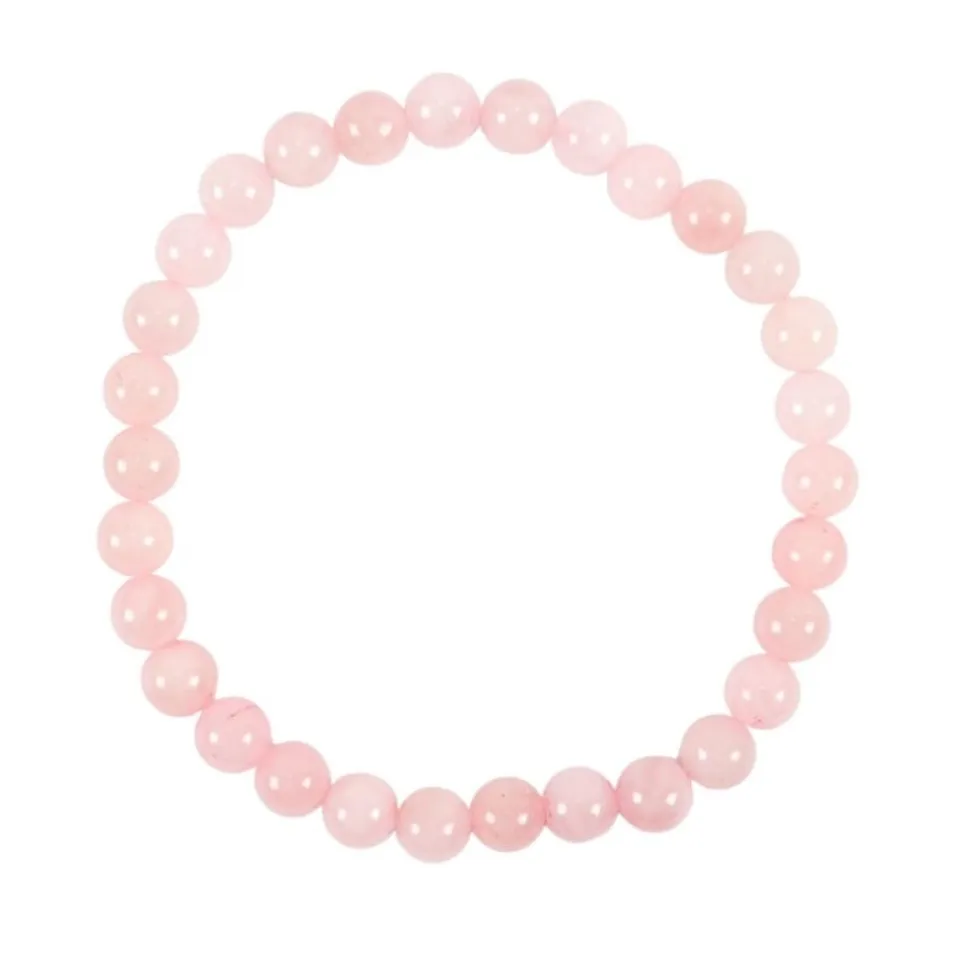 Shop-Story Pinkquartz bracelet quartz rose 19 cm perles 7 mm