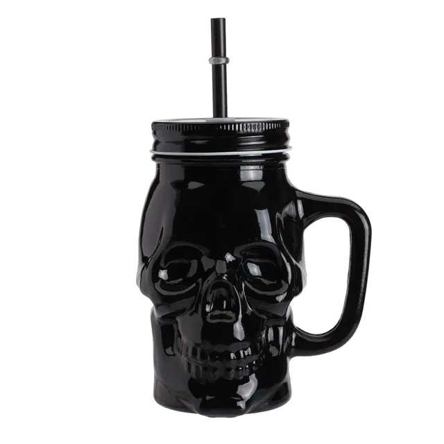 Stokomani Maison verre tête de mort paille Cook Keen 500 ml