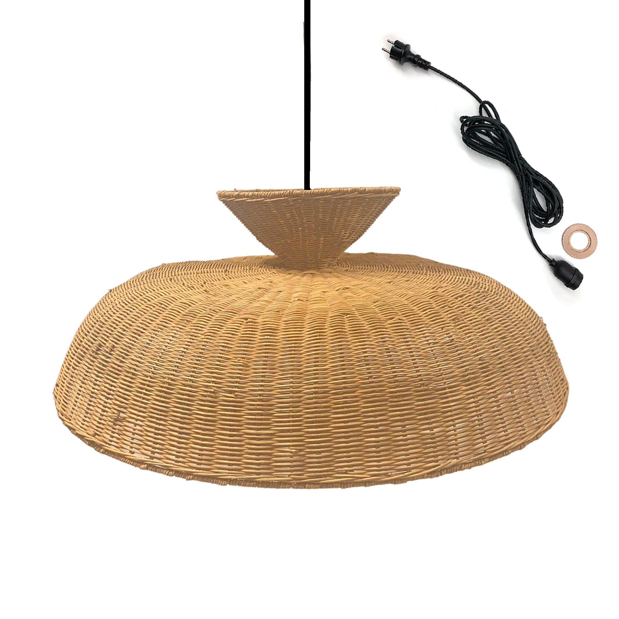 Red Deco Darma Outdoor Cable suspension rotin 80cm E27 5m