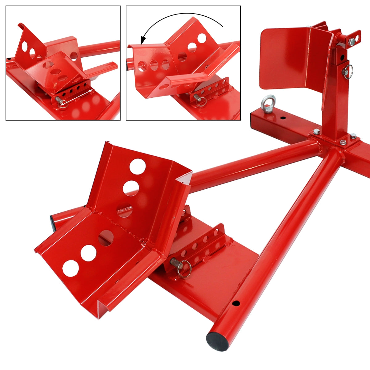ECD Germany béquille avant moto 13-17 pouces acier pour atelier