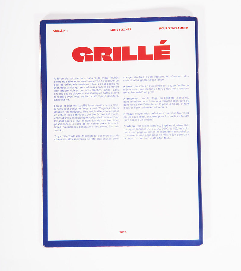 Grillé mots-fléchés livre jeux Chaud