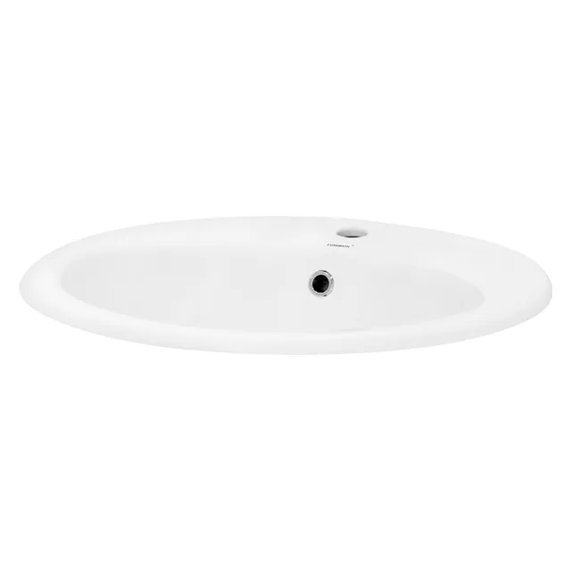 ECD Germany Sanitär lavabo ovale blanc céramique 57 cm