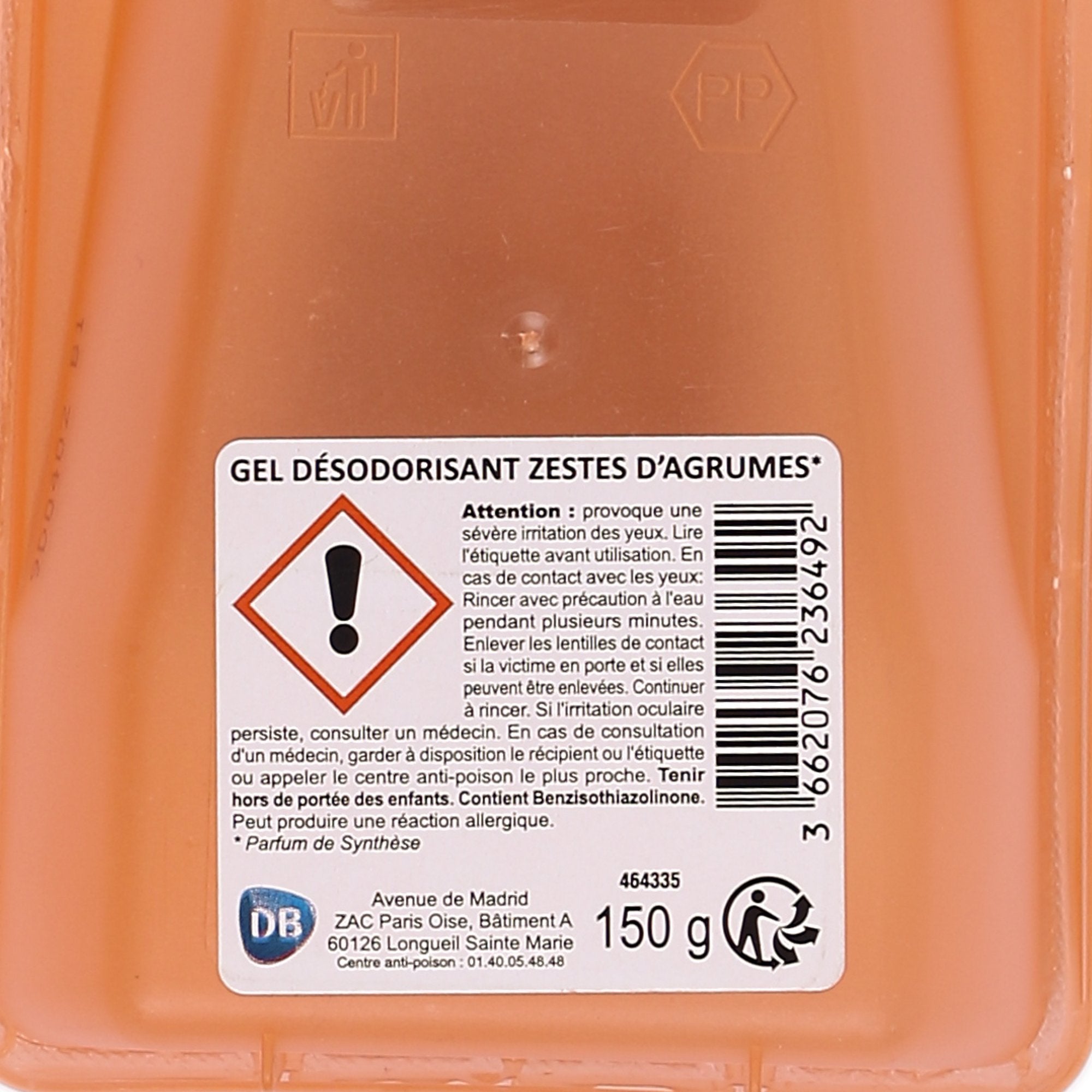Stokomani Maison gel désodorisant agrumes