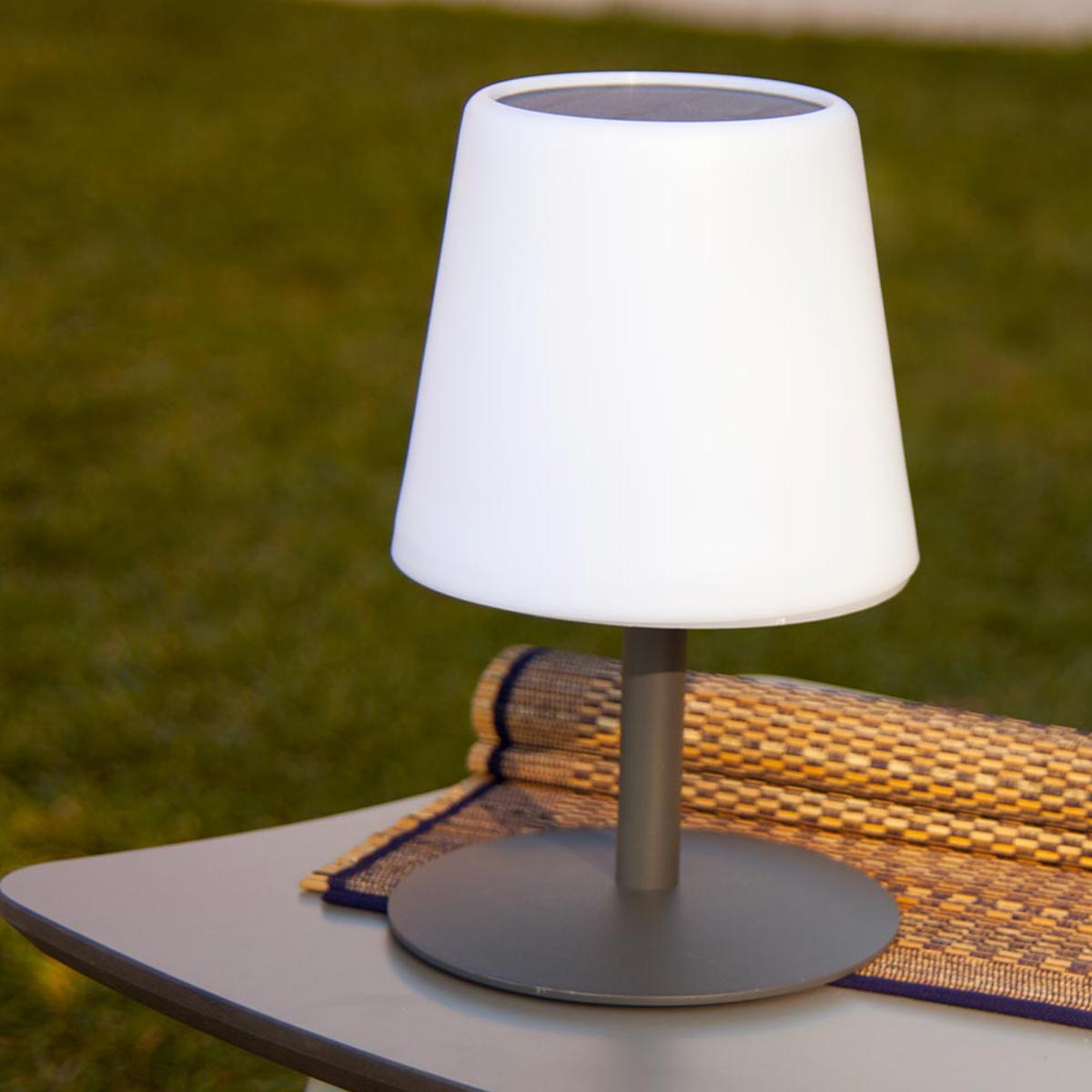 Red Deco Standy Tiny Solar lampe table solaire H25cm blanche