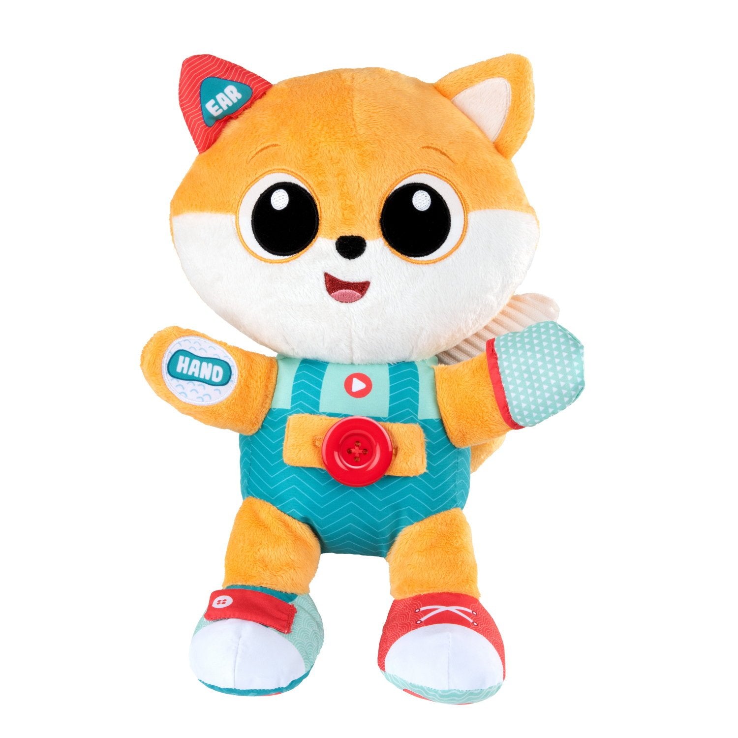 Renard bilingue jouet éveil interactif bébé chansons