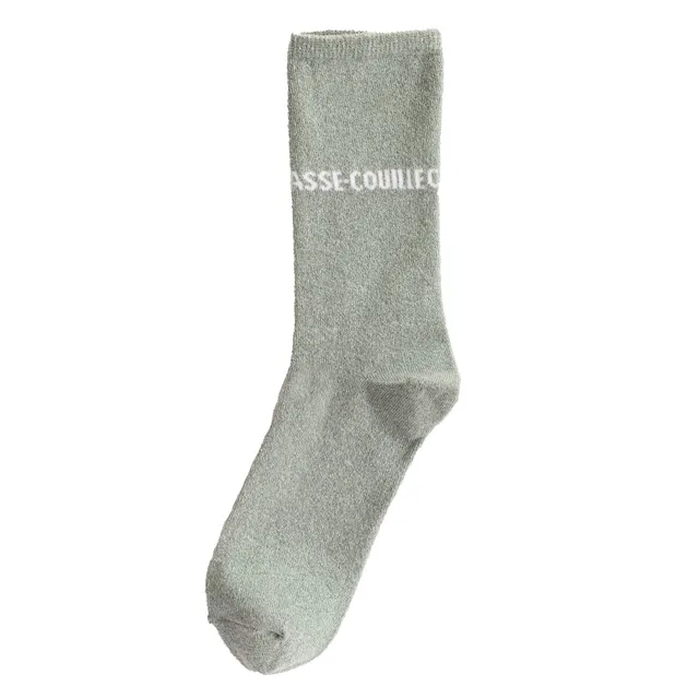 Stokomani Mode Chaussette à message verte 36/41
