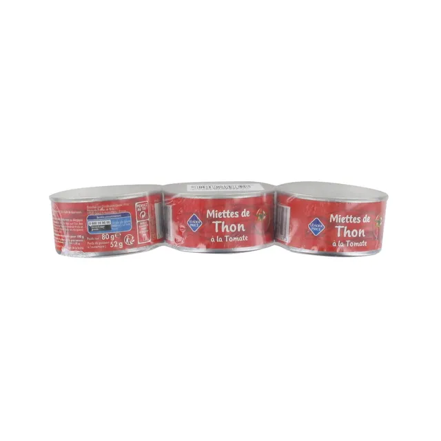 Leader Price miettes de thon à la tomate 240 g conserve