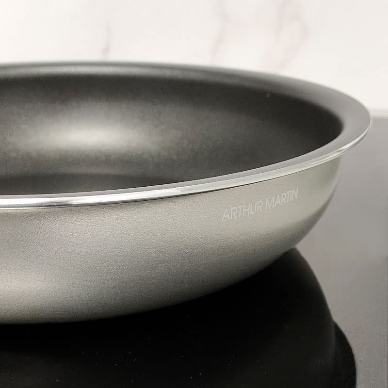Arthur Martin AM130 set 3 poêles induction 20-28 cm argent