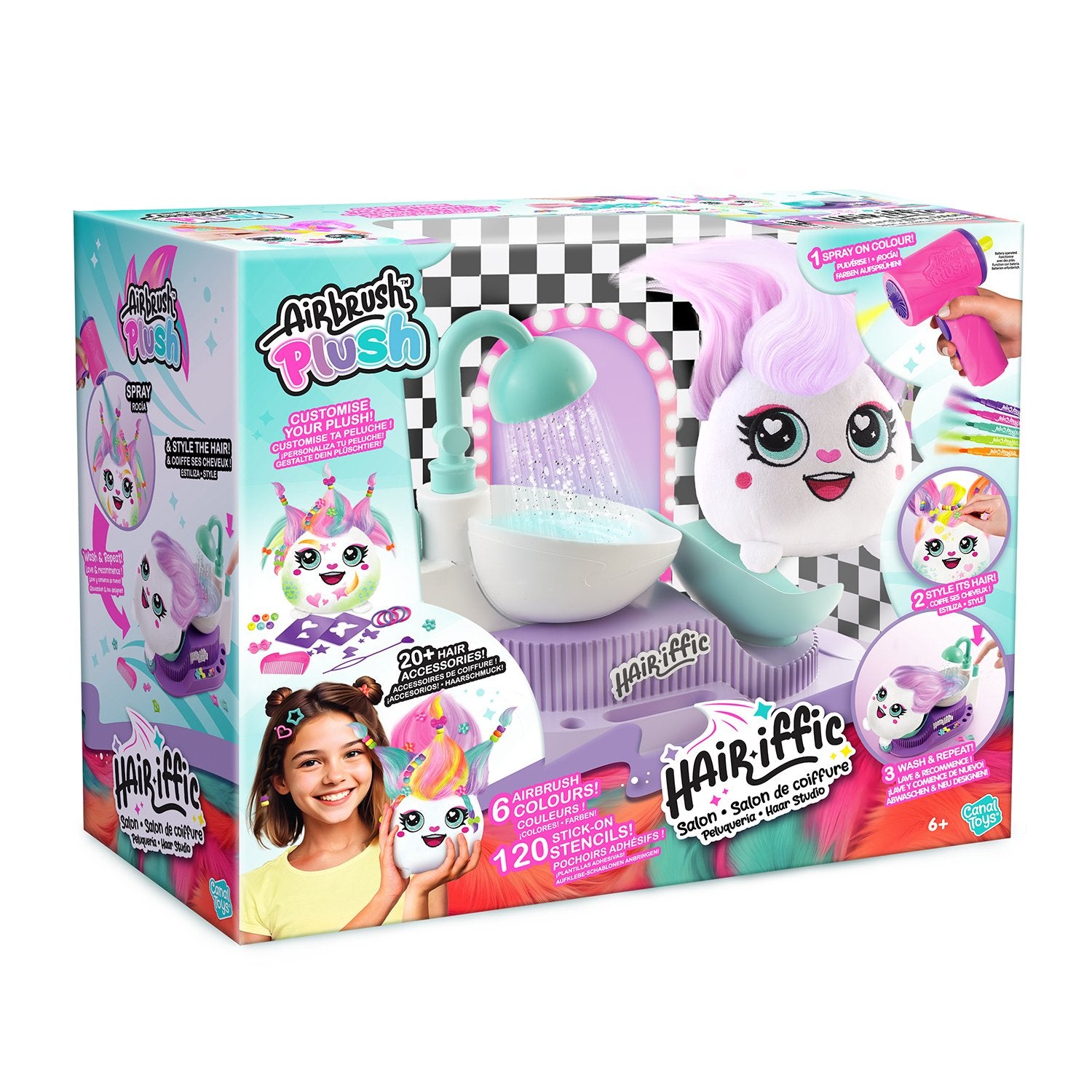 Stokomani Airbrush Plush Hair Iffic kit coiffure enfant