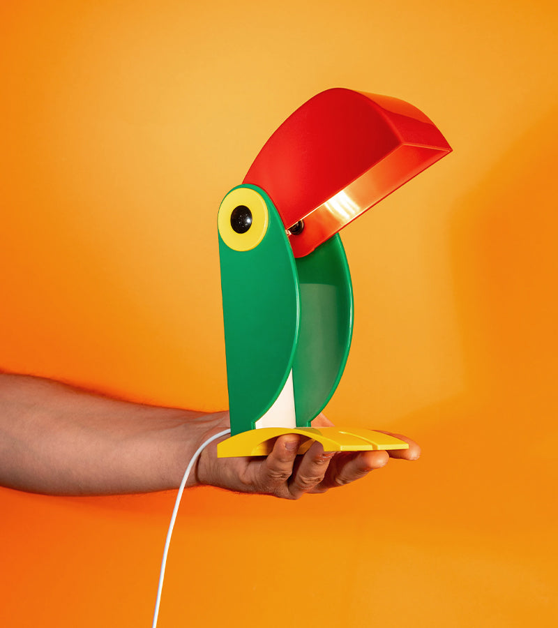 Lampe Toucan lampe design vert années 70