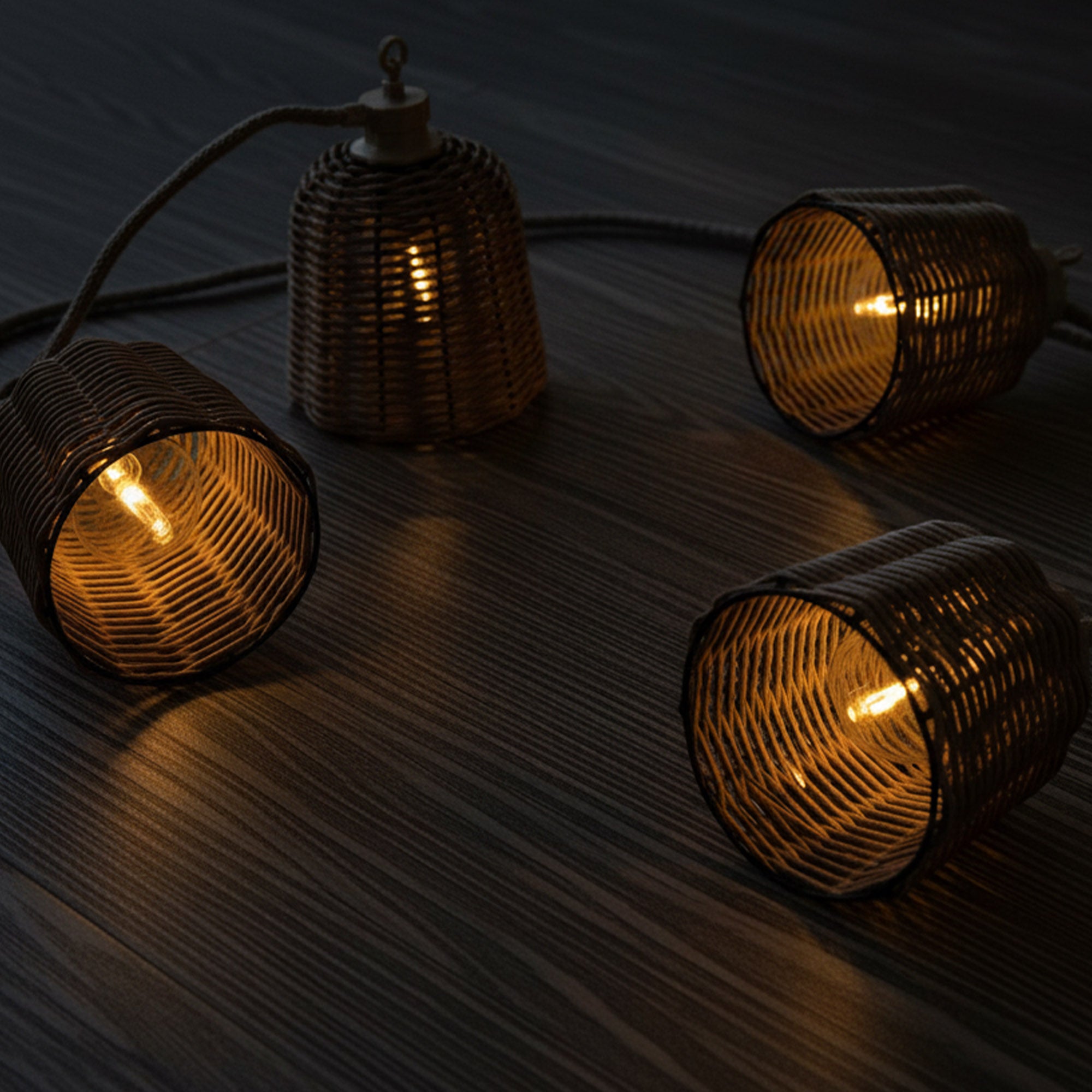 Red Deco Formentera Big Hybrid guirlande lumineuse 8m solaire