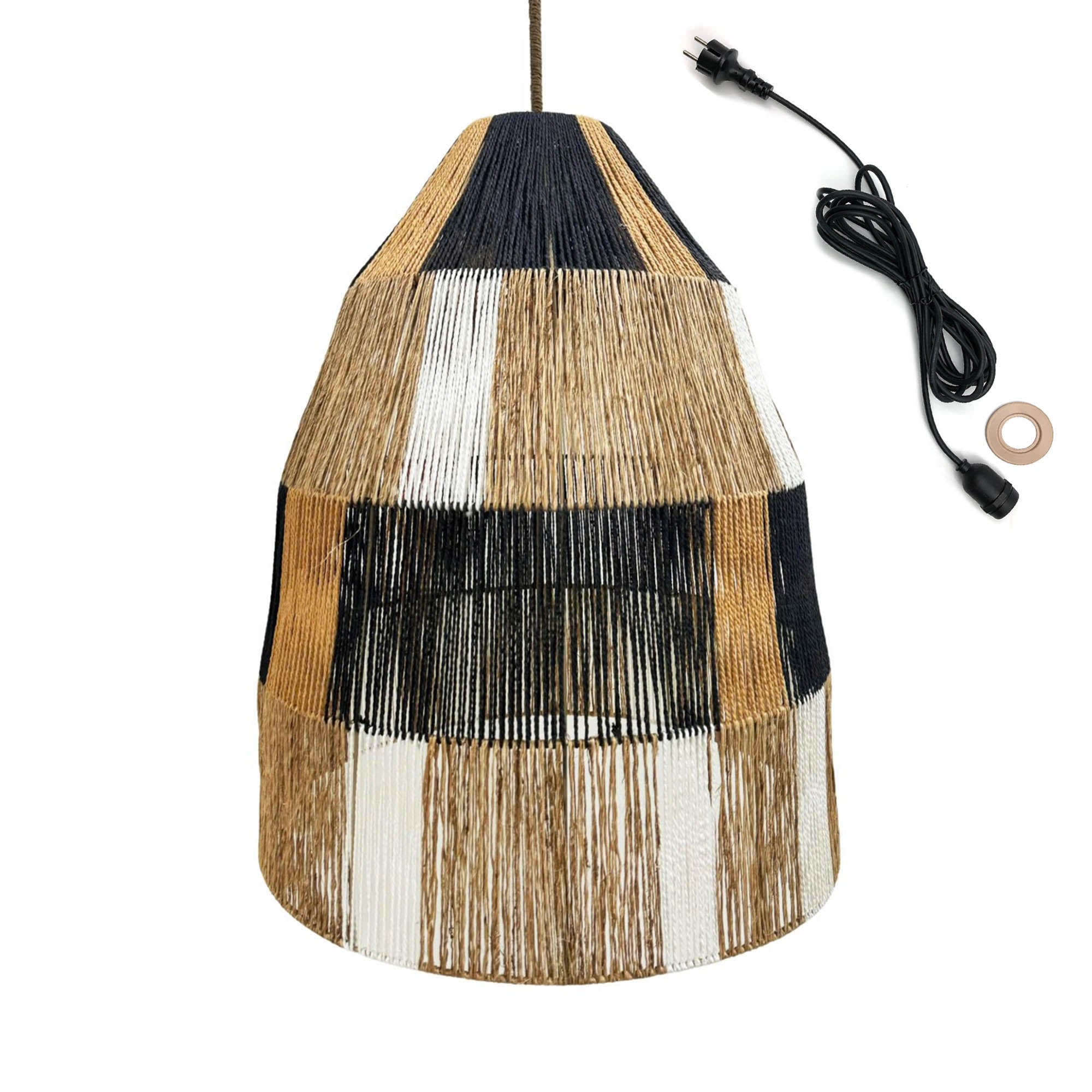 Red Deco Zahara Outdoor Cable suspension corde naturelle 5m
