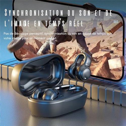 Shop-Story Headfit_N écouteurs clip d'oreille Bluetooth 5.3 noir