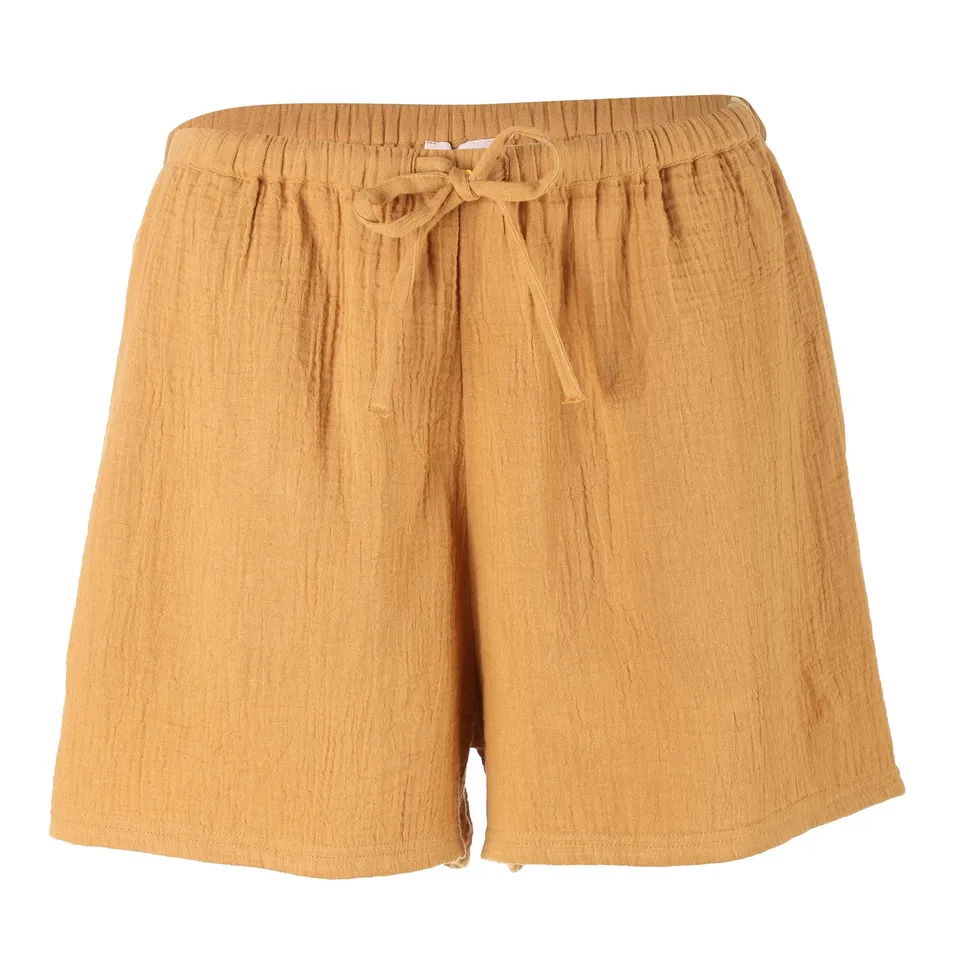 Stokomani Mode short gaze de coton jaune taille 38 été femme