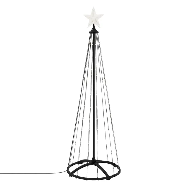ECD Germany déco sapin LED extérieur blanc chaud 150 cm
