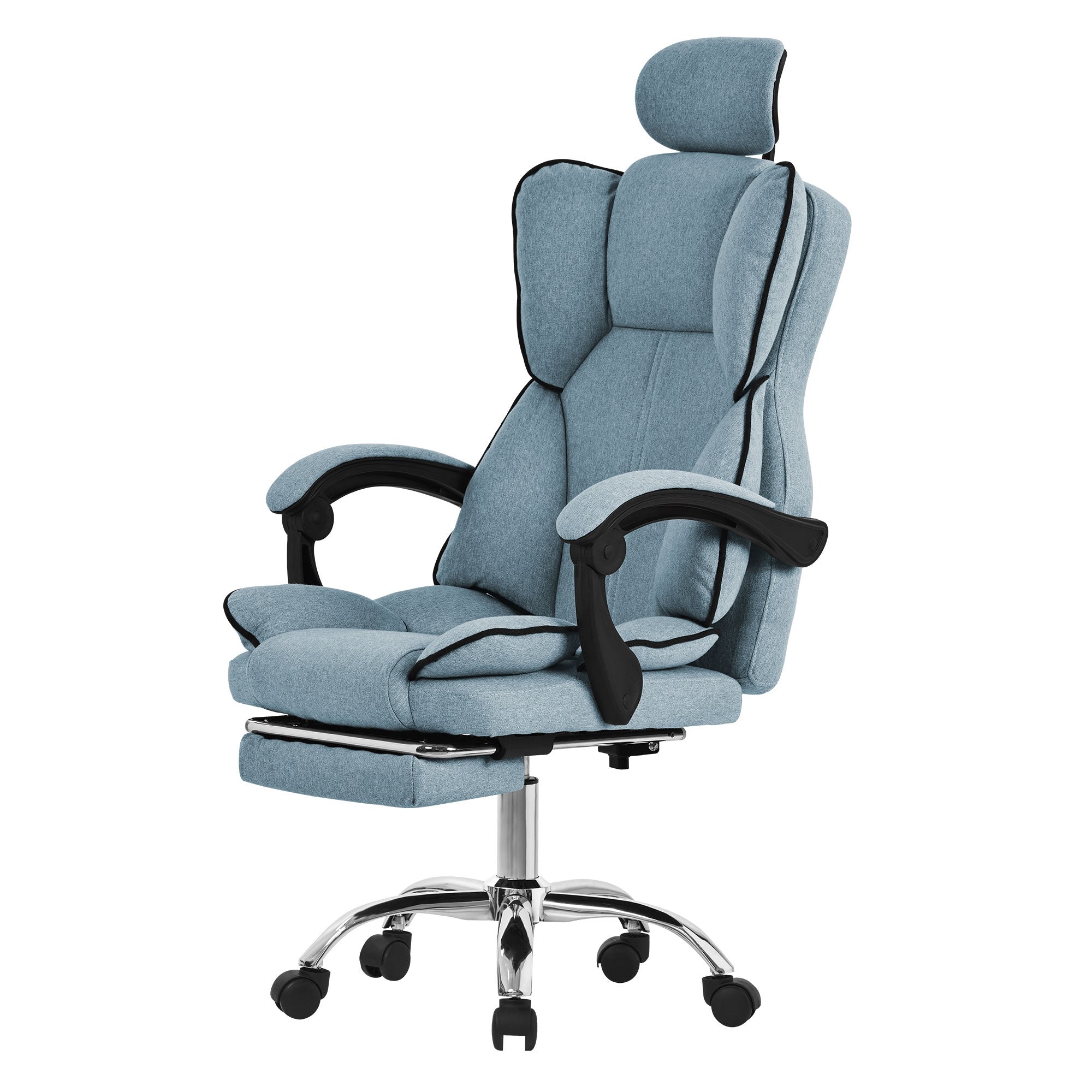 ECD ML-Design fauteuil de bureau beige réglable repose-pieds