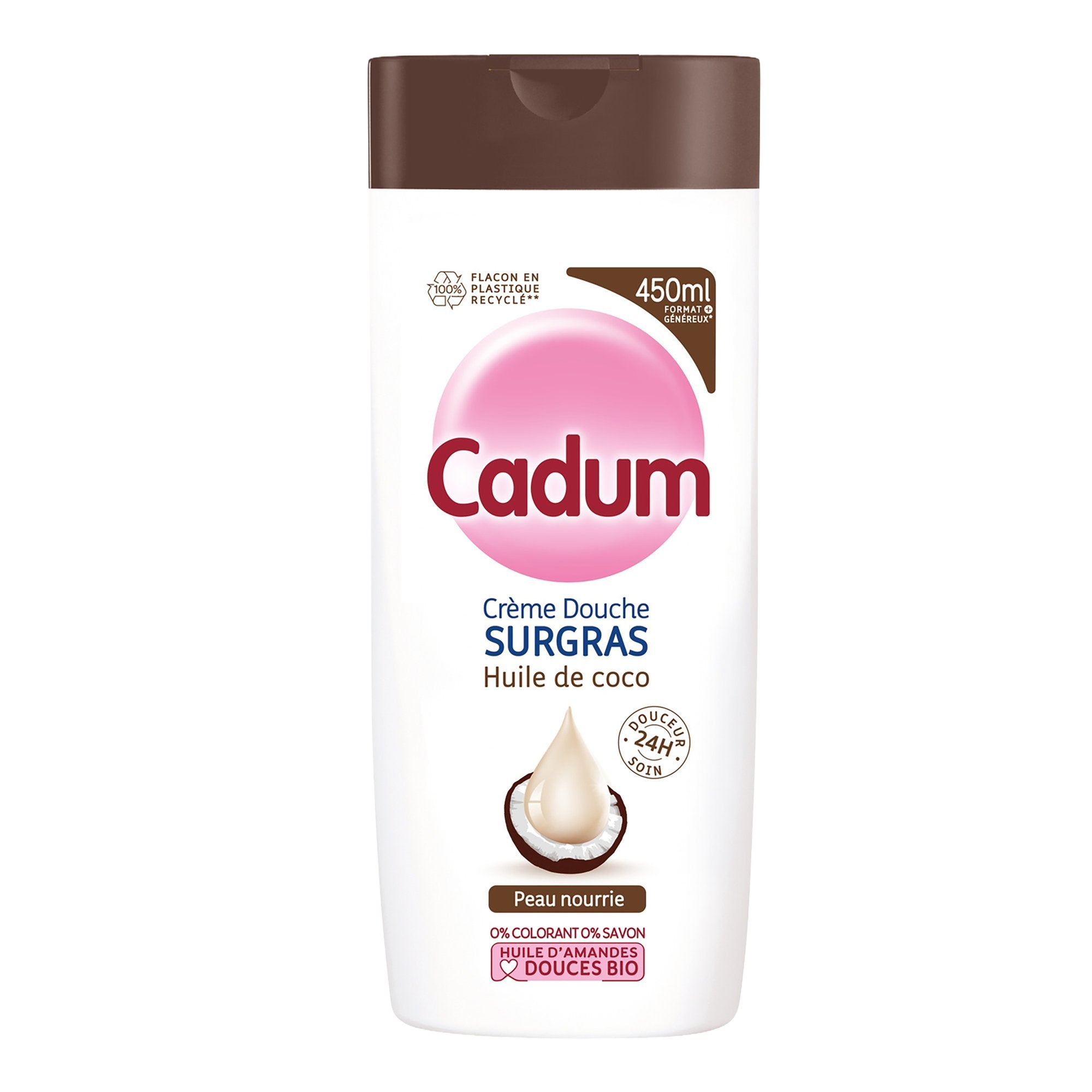 Cadum crème de douche surgras huile de coco