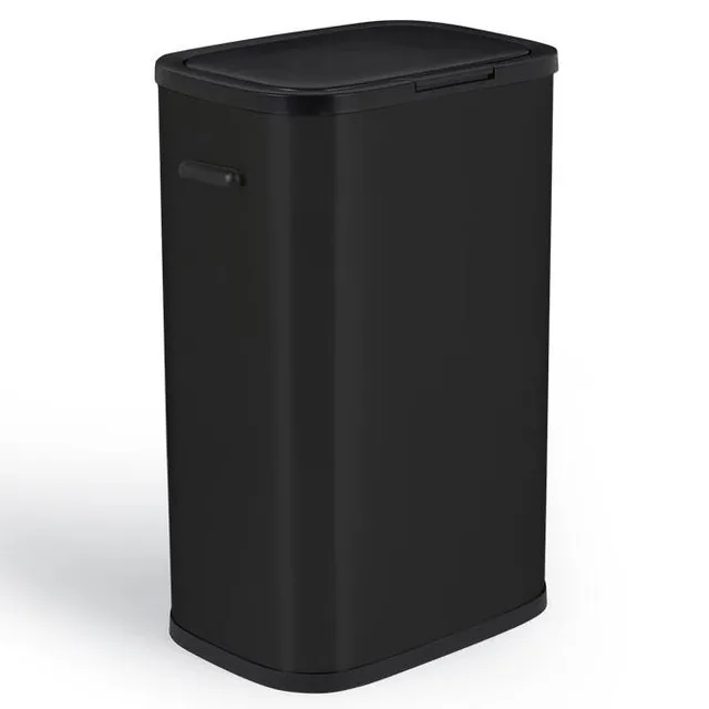 Red Deco Portland 60L poubelle cuisine push noir inox