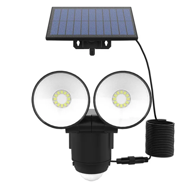 Red Deco Walee Black projecteur solaire 2 têtes noir