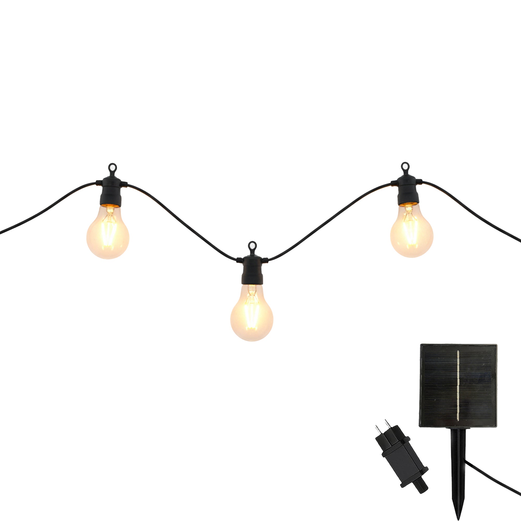 Red Deco Party Clear Hybrid guirlande lumineuse 10 globes 8m