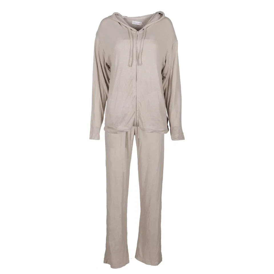 Ensemble Capuche + Bas Évasé jogging femme beige taille M