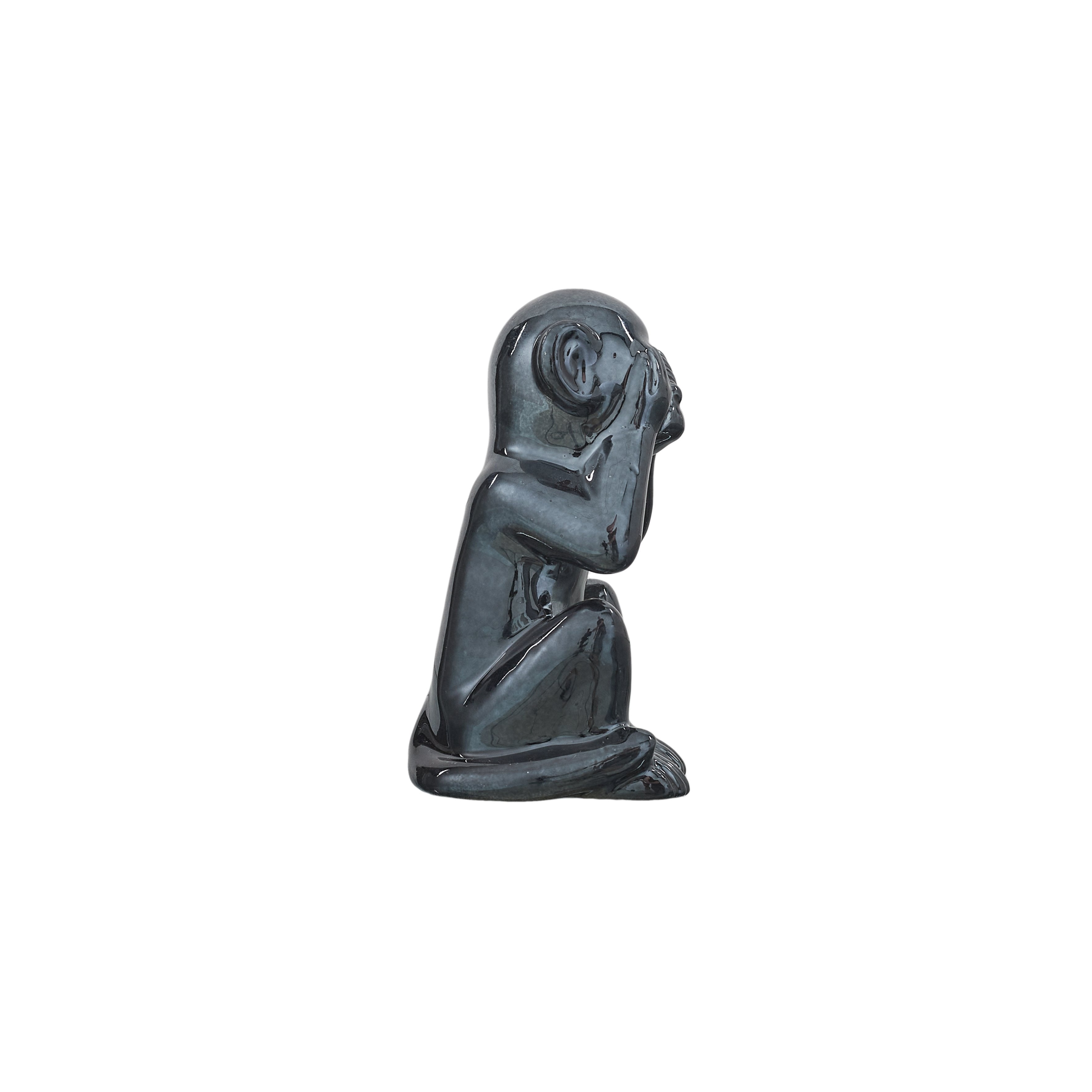 Stokomani Maison statue singe déco brillante à poser