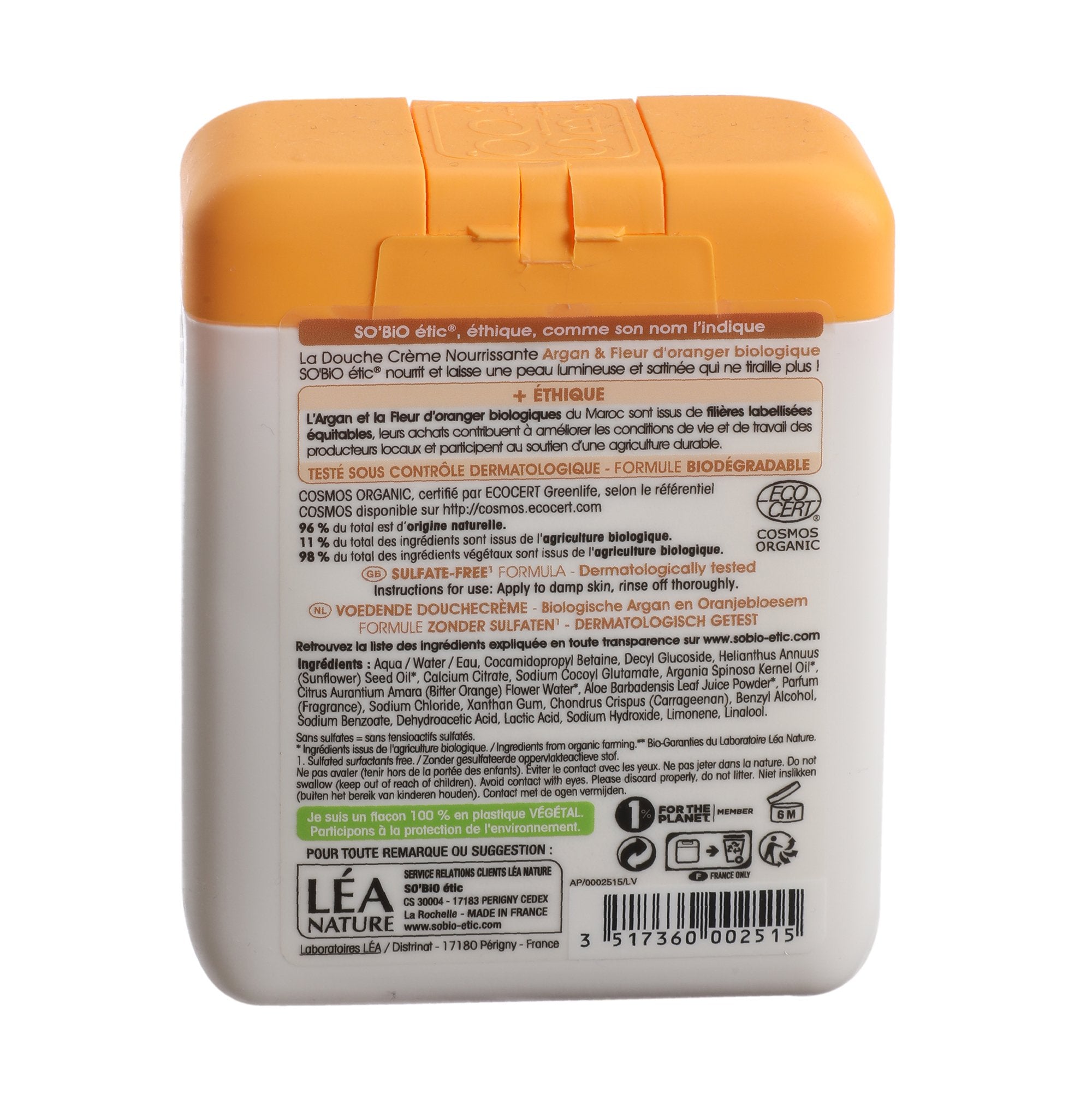 Stokomani Beauté Crème douche argan fleur oranger bio