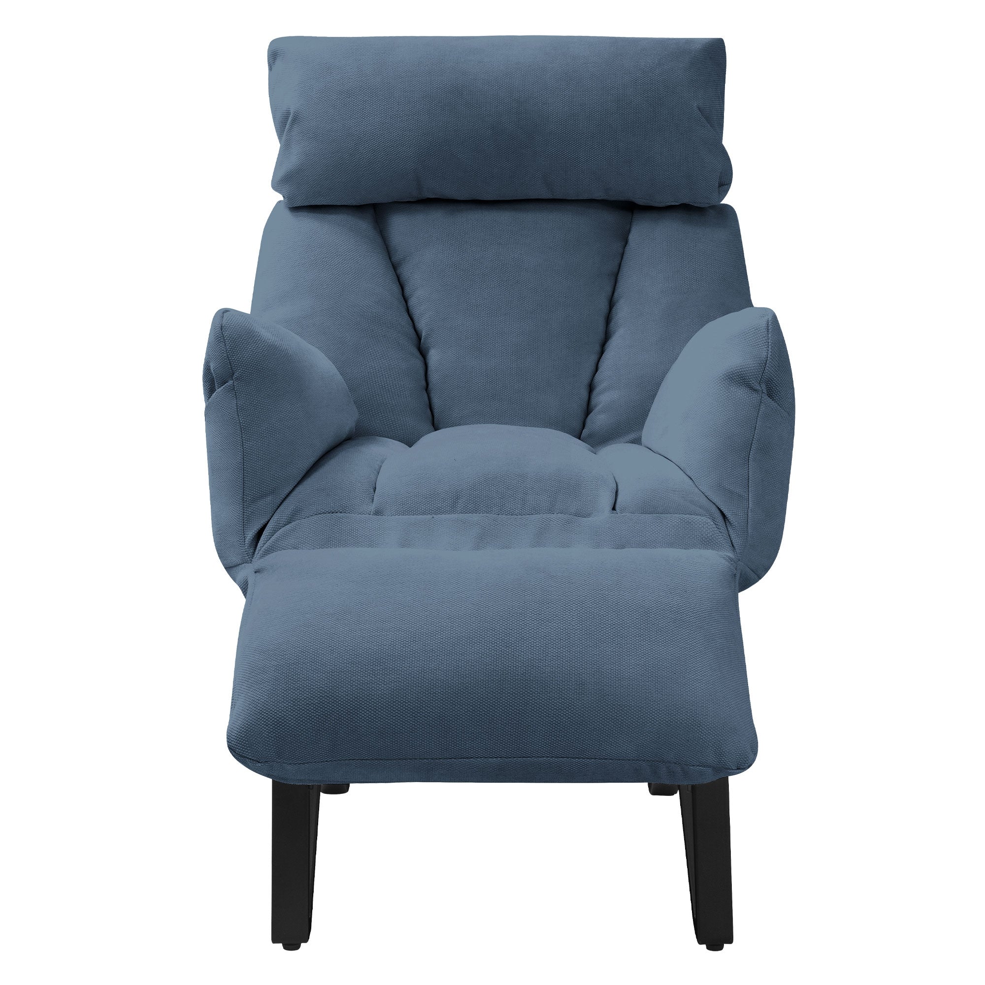 ECD Germany fauteuil relaxation lin bleu dossier réglable
