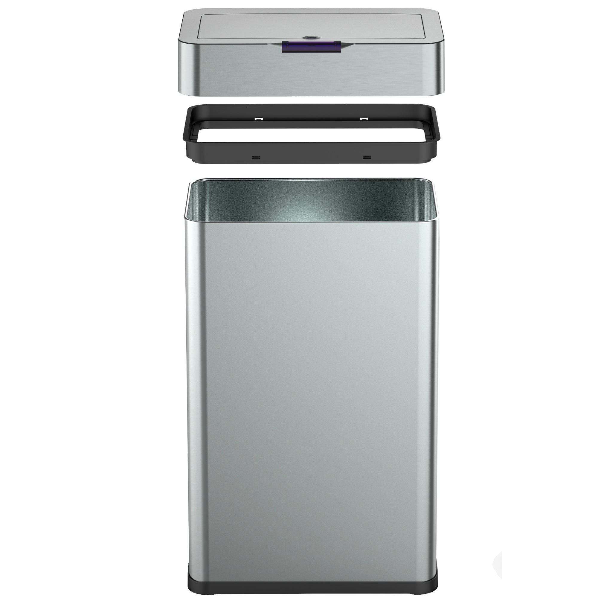 Red Deco Daytona 70L poubelle automatique inox capteur