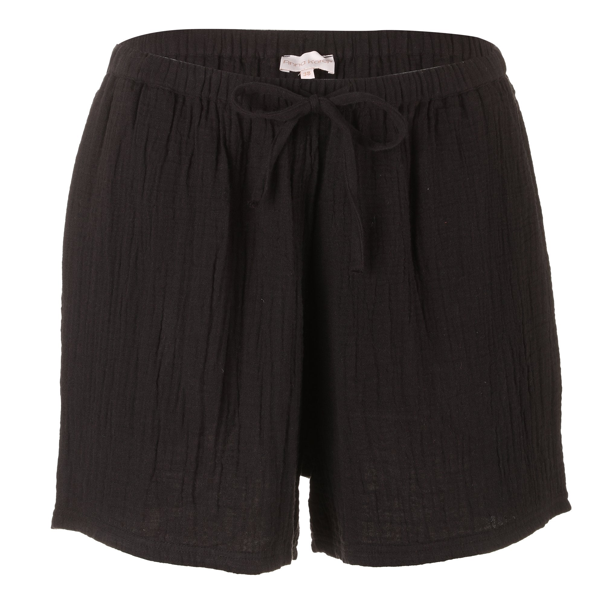 Stokomani Short en gaze de coton noir 38