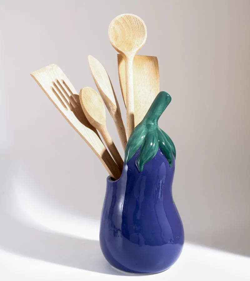 L'avant gardiste Ustensiles & Cuisson pot à ustensiles aubergine