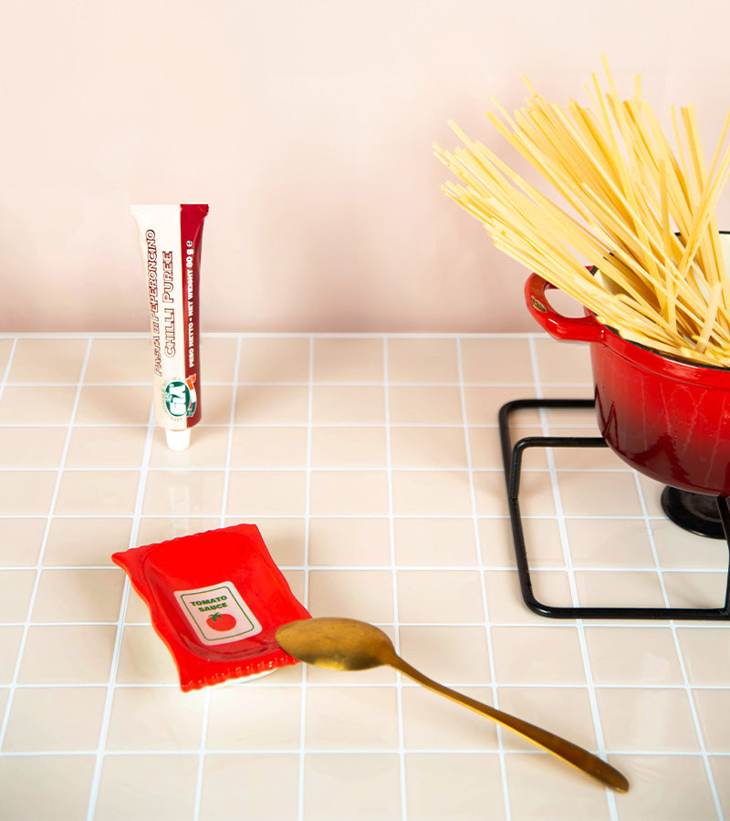 L'avant gardiste Ketchup vide-poche céramique entrée pop