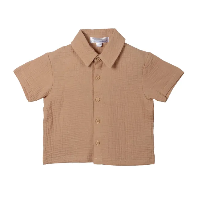 Stokomani Mode Ensemble chemisette short coton marron 12M
