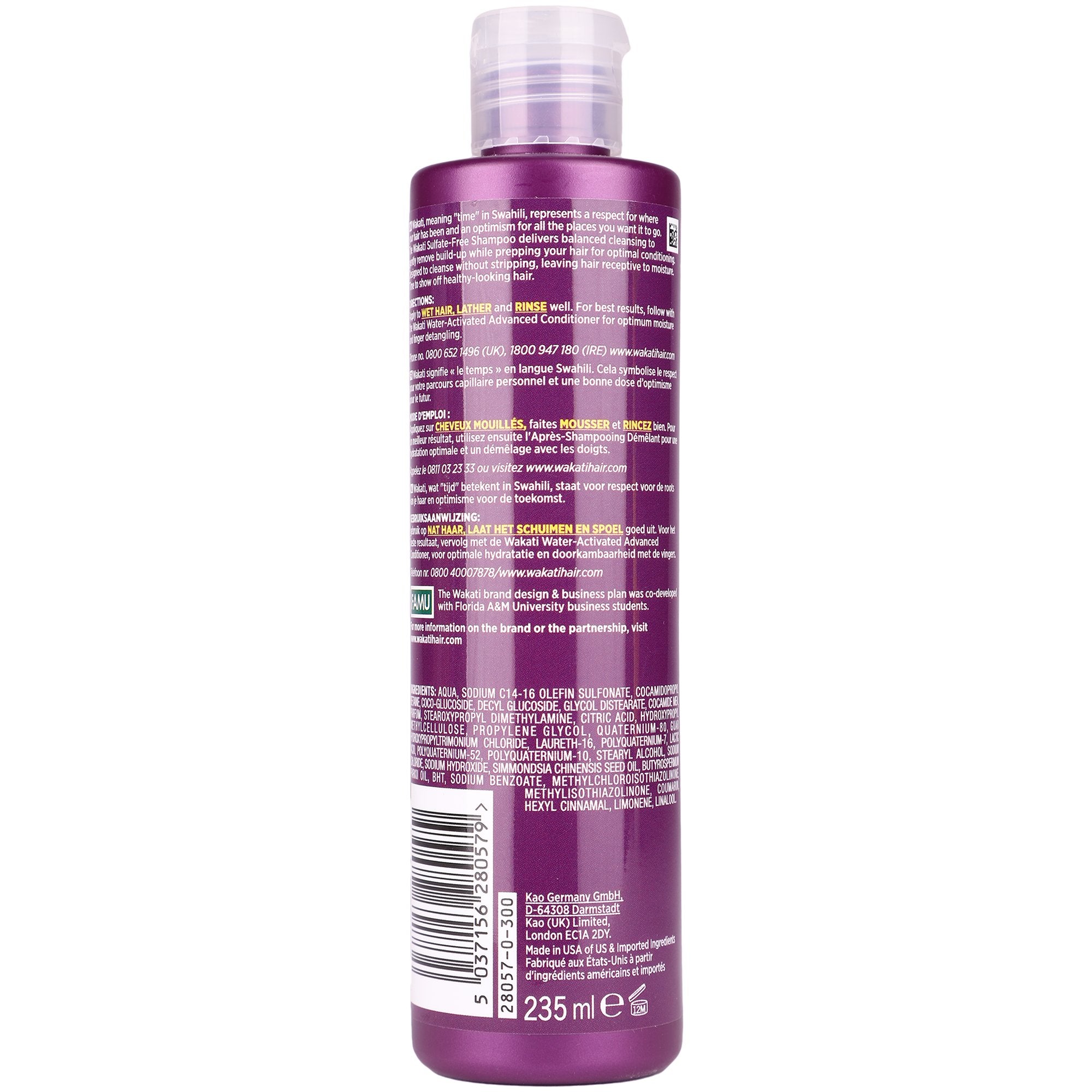 Wakati Shampoing sans sulfate cuir chevelu