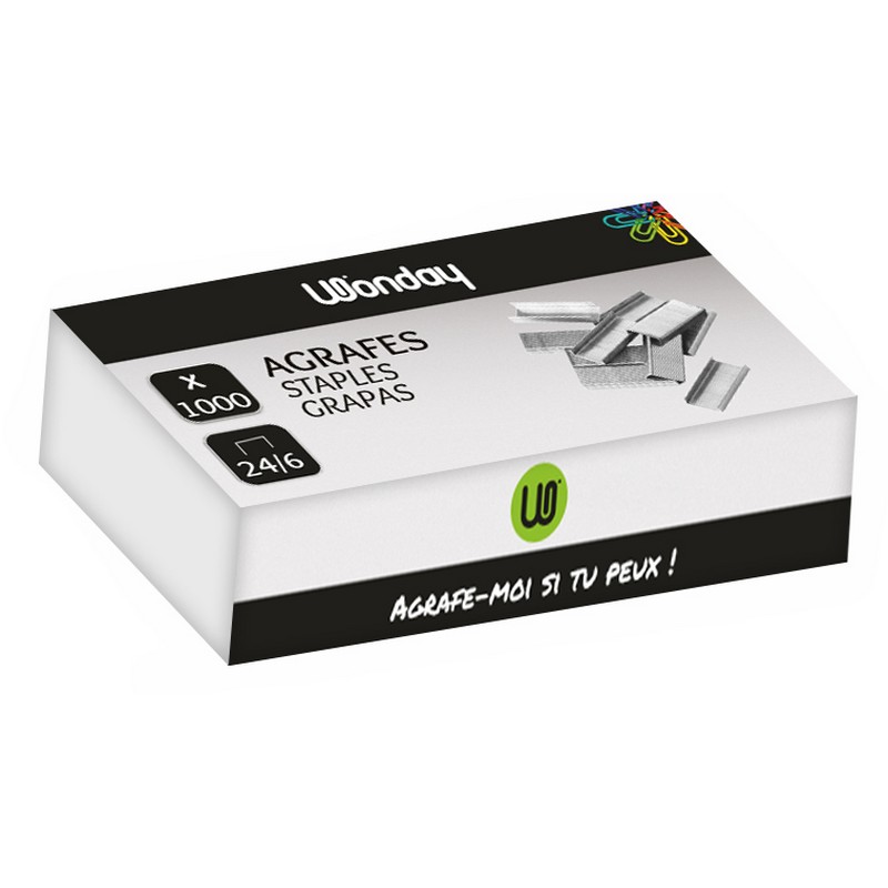 Safe Tool Fournitures de bureau Agrafes 24/6 x1000 acier