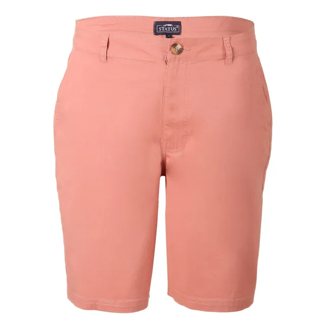 Bermuda chino rose homme taille 42 coton