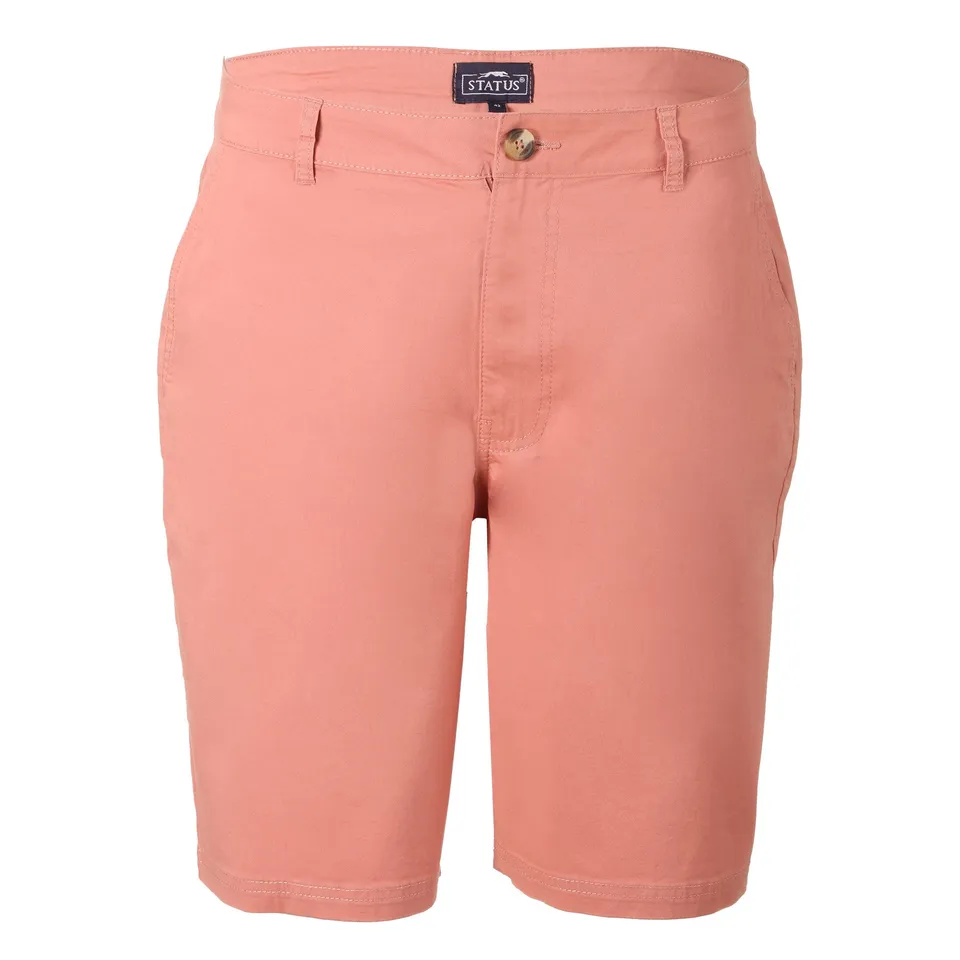 Bermuda chino rose homme taille 42 coton