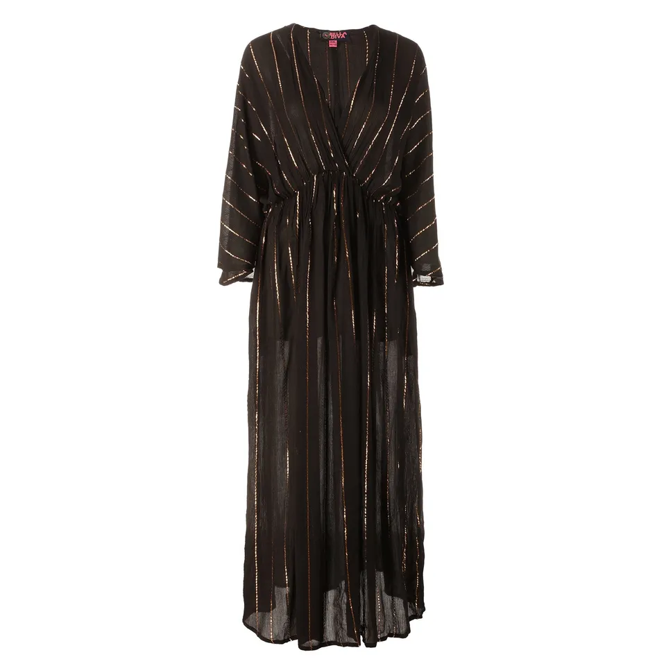 Stokomani Mode Robe grande taille noire 3XL fluide