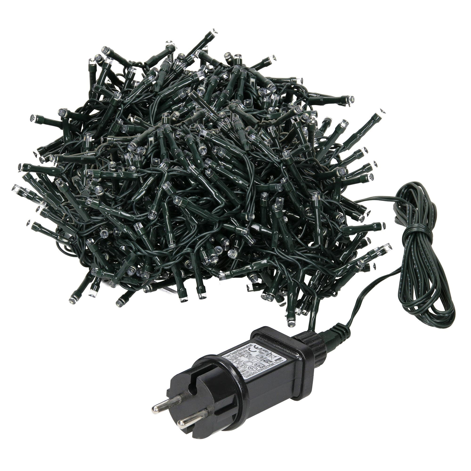 ECD Germany rideau lumineux LED 600cm blanc froid 180 LED