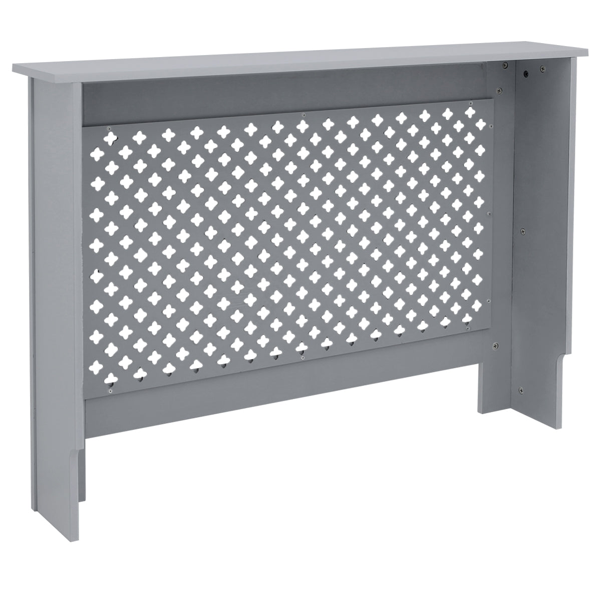 ECD Germany cache-radiateur MDF gris losange 112x19x82 cm