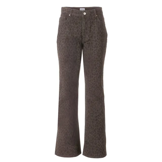 Stokomani jean flare pantalon femme marron taille 38