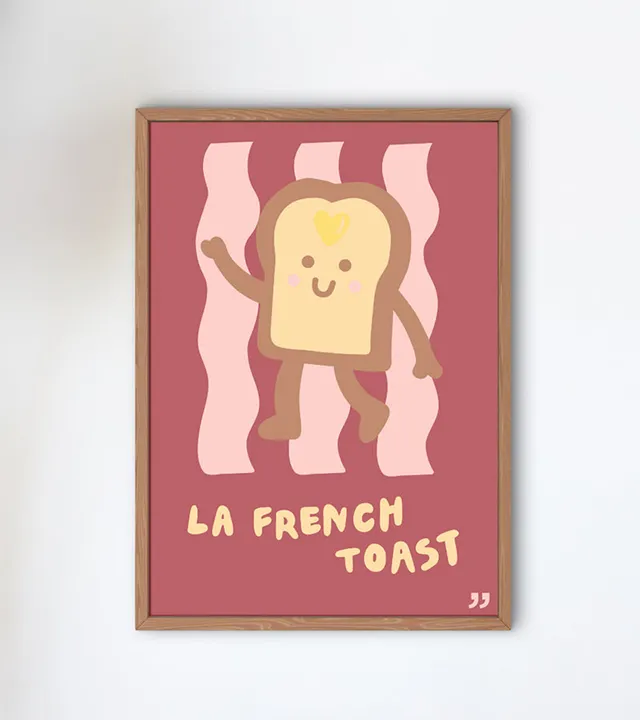 L'avant gardiste Déco murale poster La french toast brunch