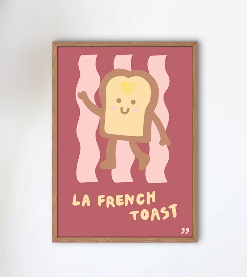 L'avant gardiste Déco murale poster La french toast brunch