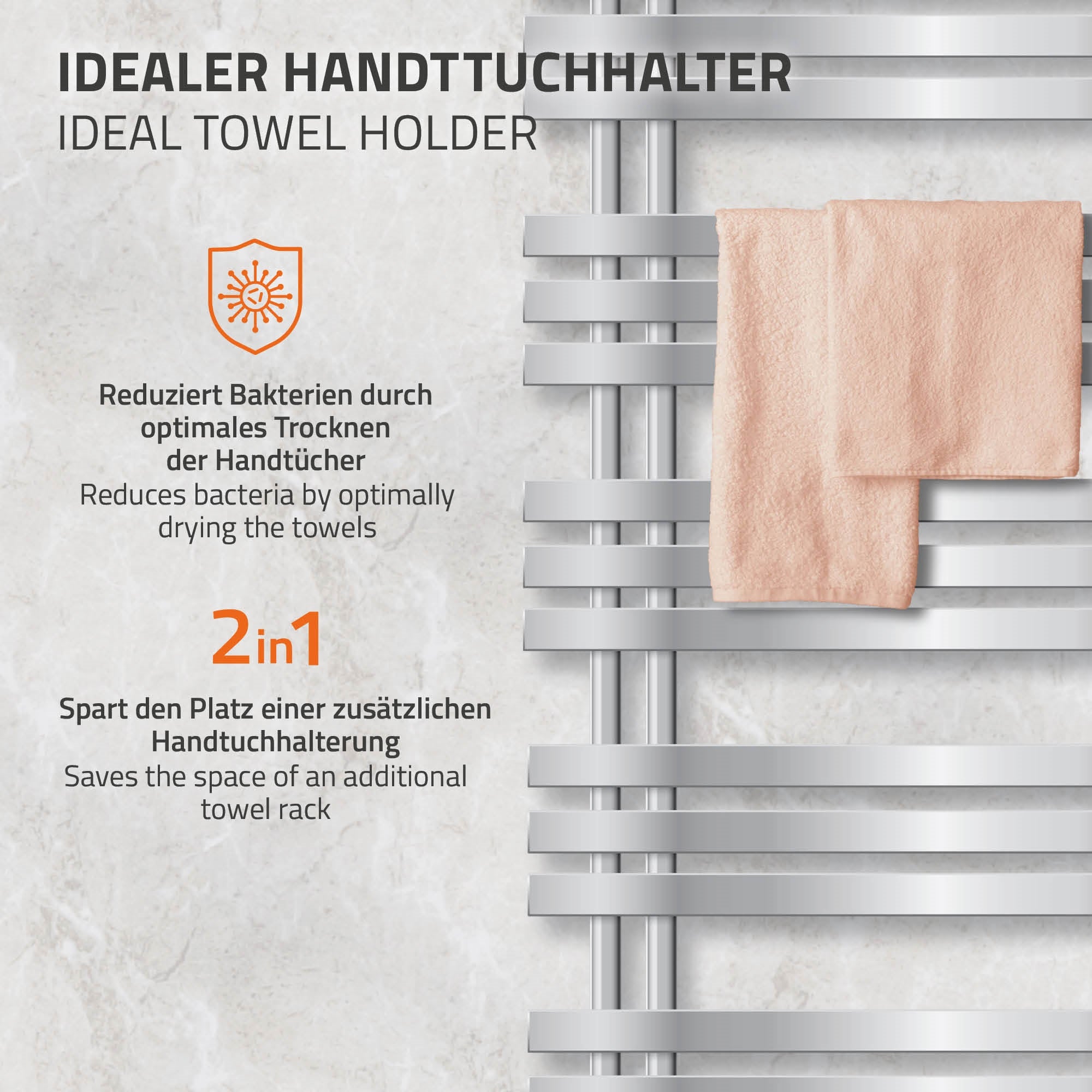 ECD Germany Iron EM 500x1200 radiateur chrome 900W