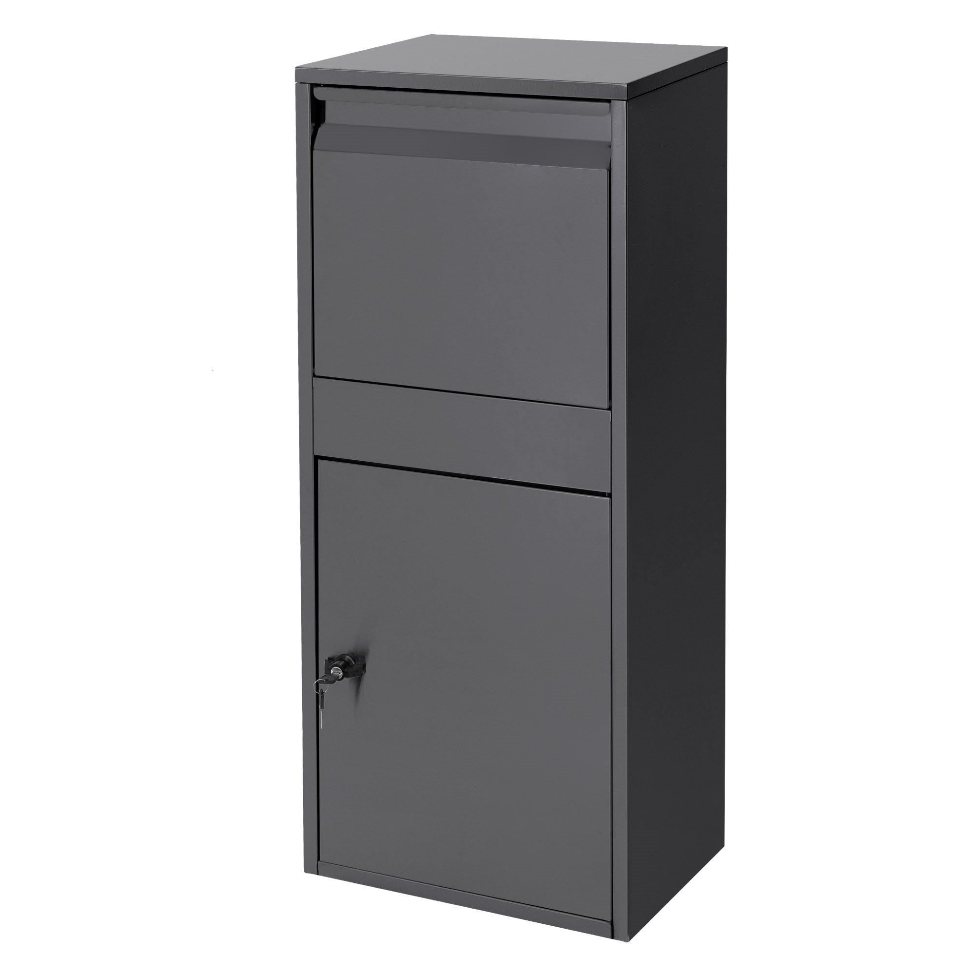 ML-Design boîte aux lettres colis gris 41x103x38 cm inox