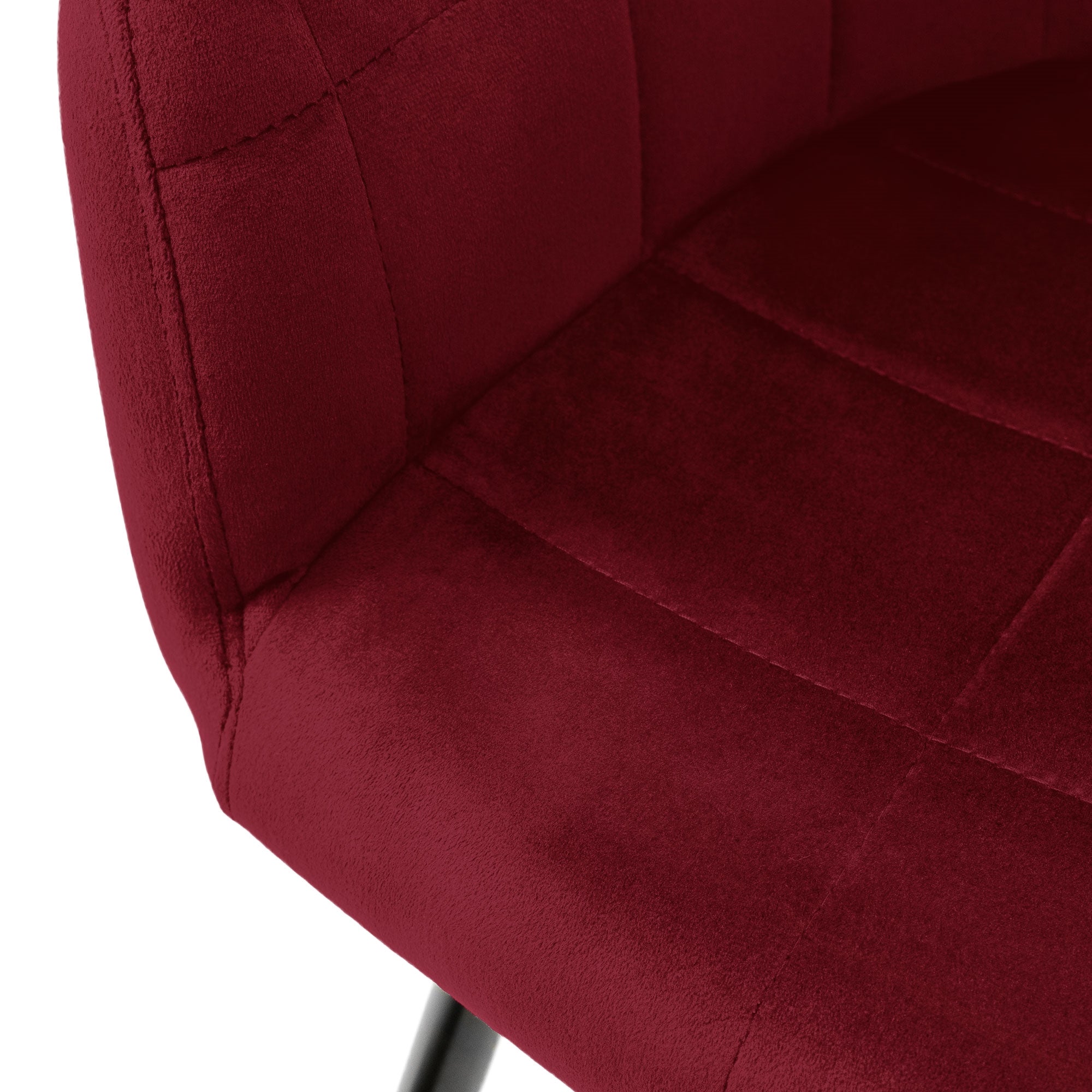 ECD Germany Möbel chaise salle à manger bordeaux lot 2 velours