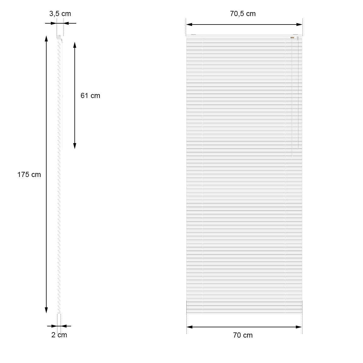 ECD Germany Store aluminium 70x175 cm blanc avec fixation jardin
