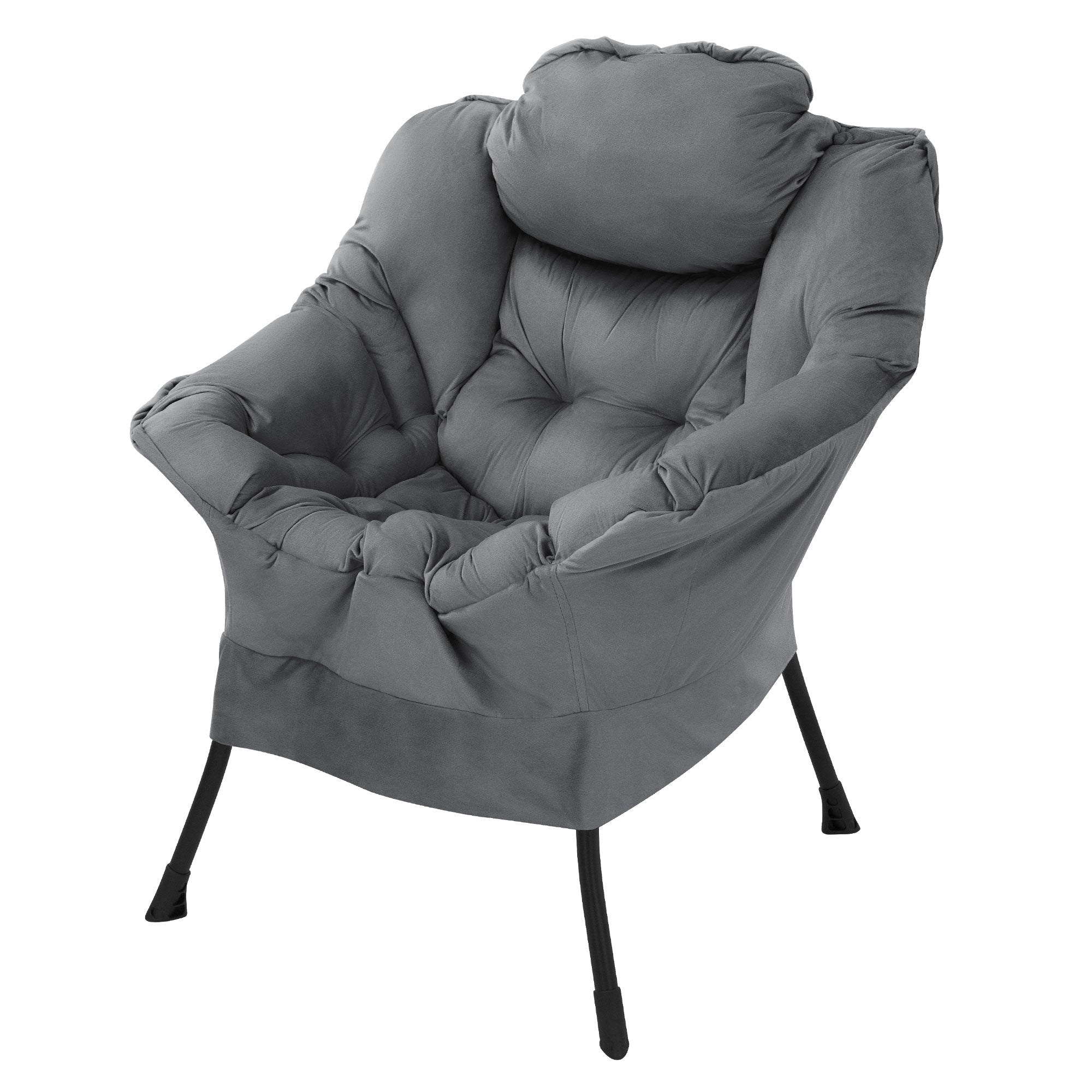 ECD Germany Möbel Fauteuil relax anthracite accoudoirs