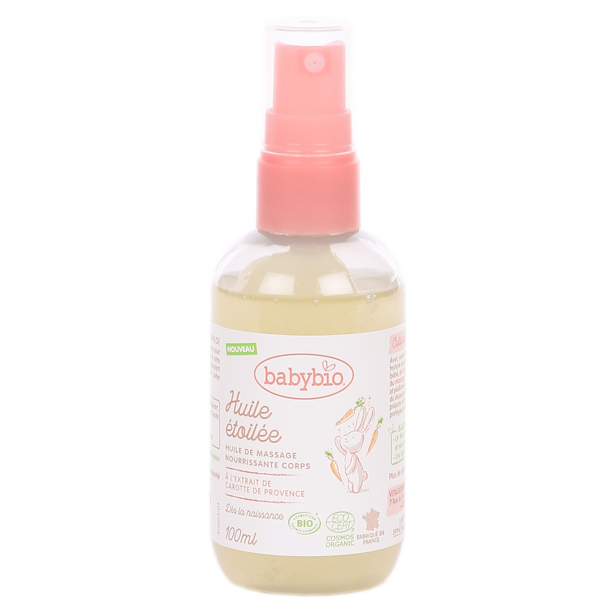 Stokomani Beauté huile de massage bébé bio naissance