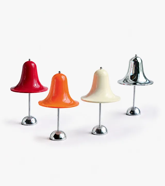 L'avant gardiste Pantop Portable lampe blanc crème sans fil